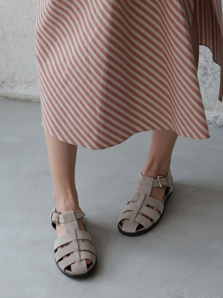 SANDAŁY HEGO'S MILANO RGN70 SUEDE BEIGE