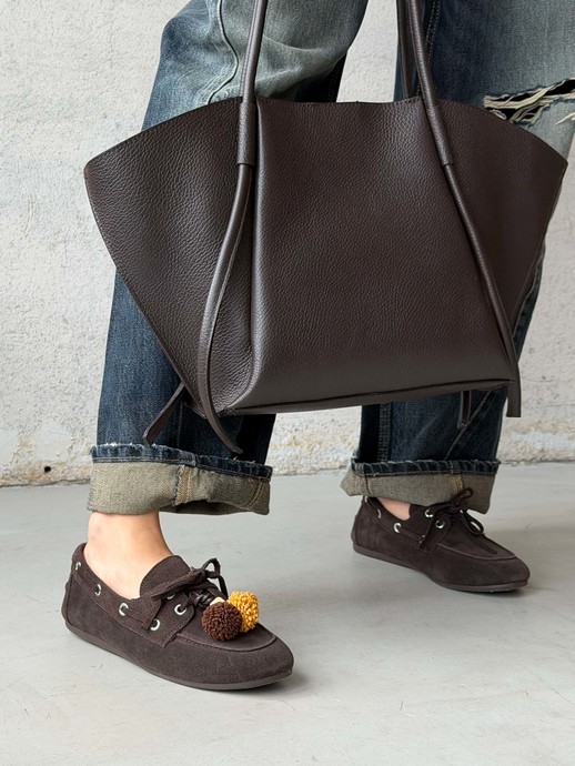 MOKASYNY HEGO'S Milano F25505-6 SUEDE BROWN