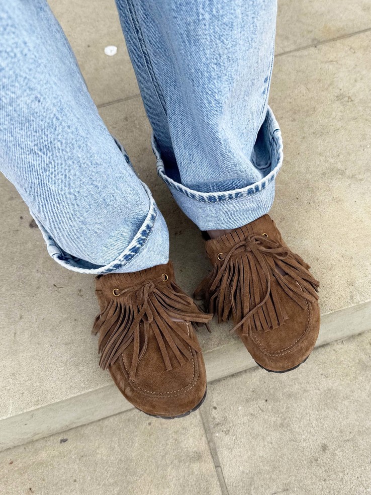 KLAPKI HEGO'S Milano IRIS-F1 SUEDE SIGAR