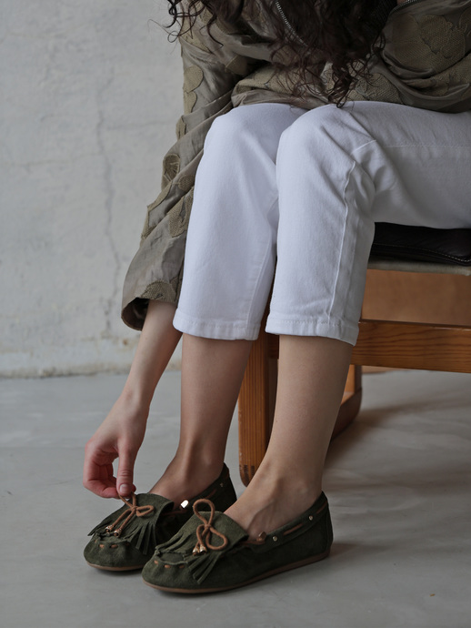 MOKASYNY HEGO'S Milano 500 SUEDE 205 KHAKI