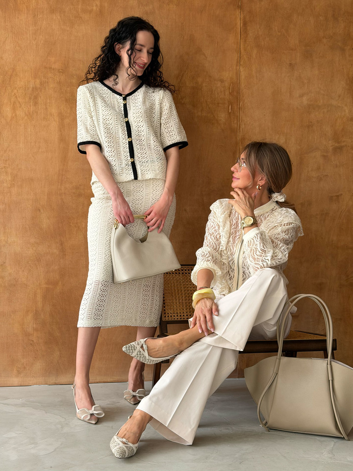 KREMOWE SZPILKI HEGO'S Milano