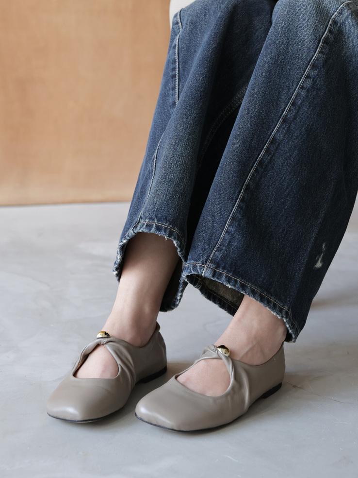 BALERINY HEGO'S Milano LW07 NAPPA NUVOLA