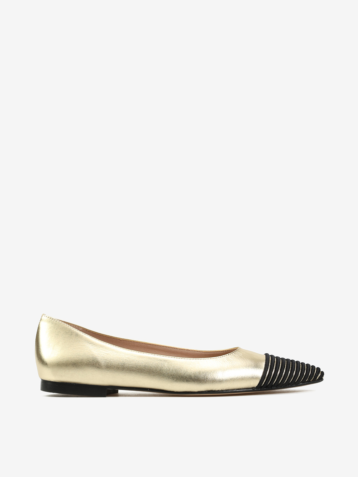 ZŁOTE BALERINY  HEGO'S Milano