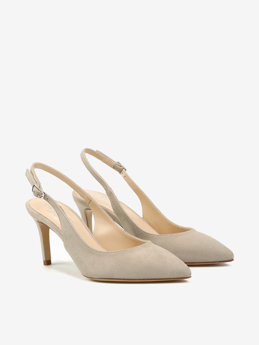 SZPILKI HEGO'S Milano 1061 CAMOSCIO TAUPE