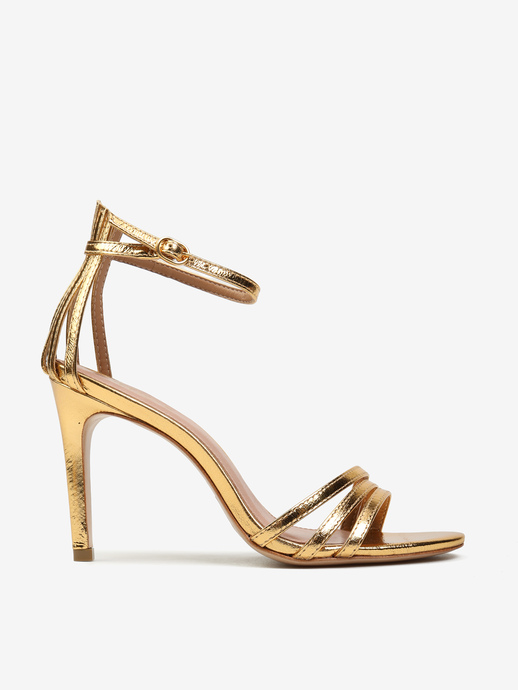 SANDAŁY HEGO'S Milano F66143 METAL BALA OURO