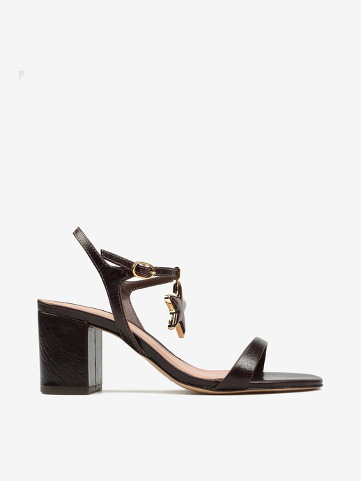 SANDAŁY HEGO'S Milano F66151 CRAKED CHOCOLATE