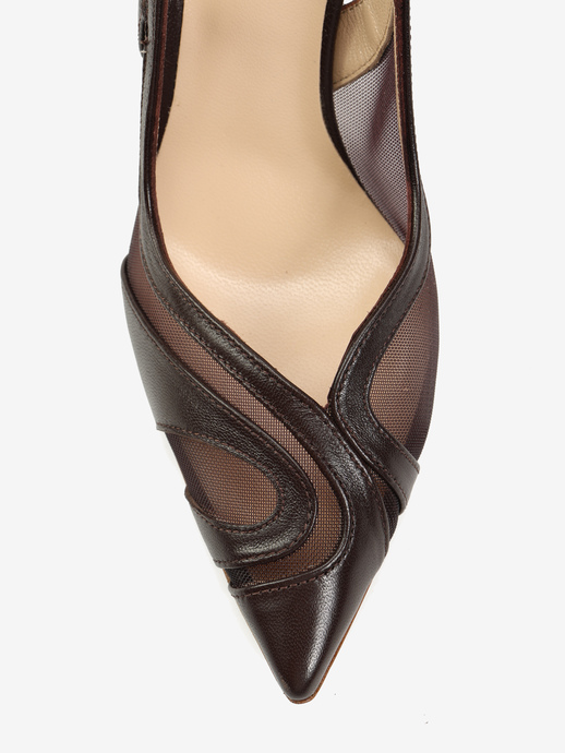 SZPILKI HEGO'S Milano 9597 NAPPA MORO