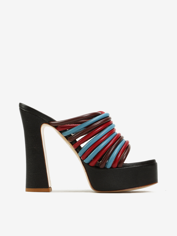 KLAPKI HEGO'S Milano 9605 NAPPA MORO/BORDO