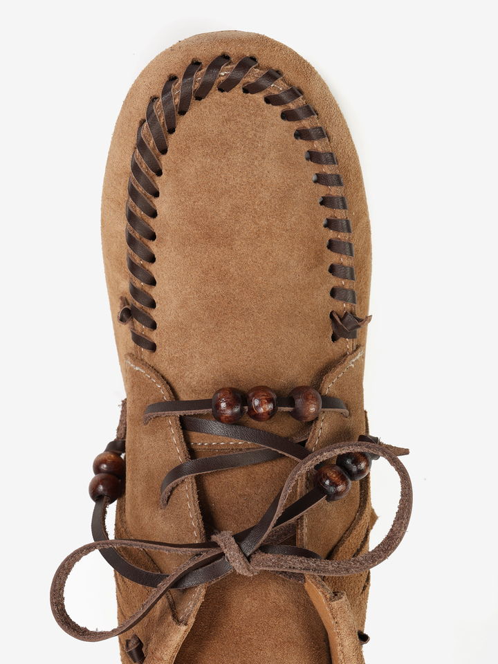 BEŻOWE BOTKI Z FRĘDZLAMI HEGO'S Milano