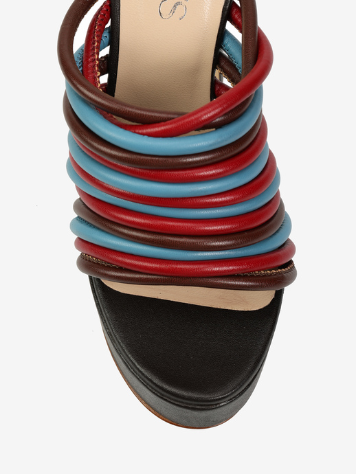 KLAPKI HEGO'S Milano 9605 NAPPA MORO/BORDO