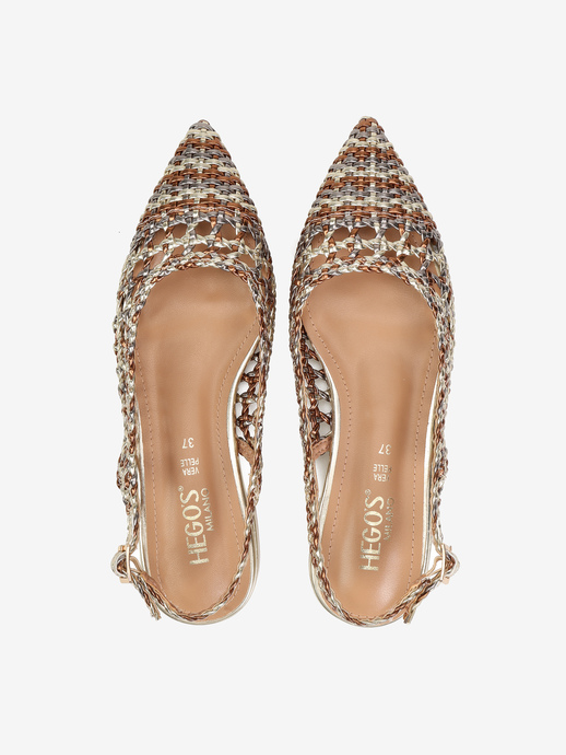 BALERINY HEGO'S Milano 2053 LAMINATO MULTI/BRONZO