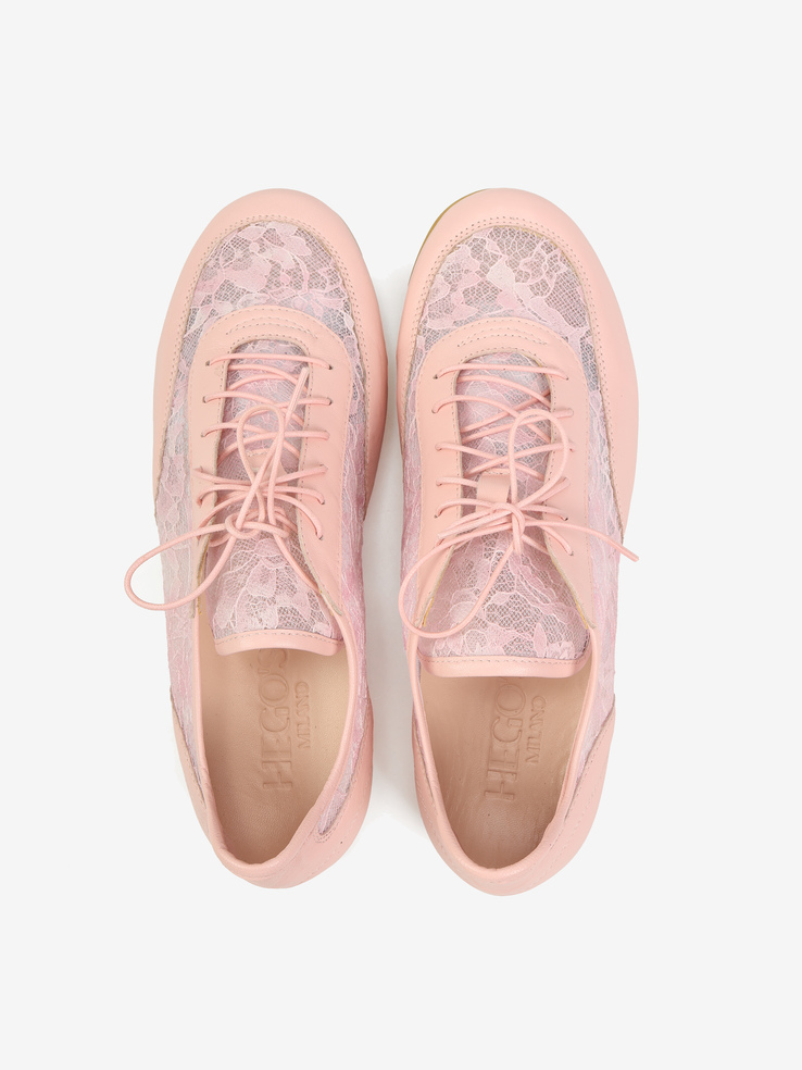 SNEAKERSY HEGO'S Milano 2-3878 NAPPA/PIZZO ROSA