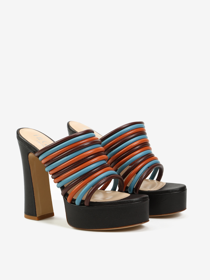 KLAPKI HEGO'S Milano 9605 NAPPA MORO/MATTONE