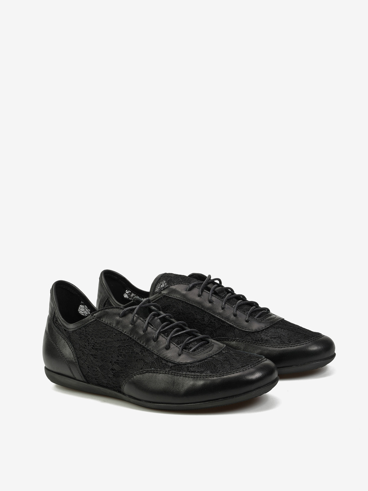 SNEAKERSY HEGO'S Milano 2-3878 NAPPA/RETE NERO