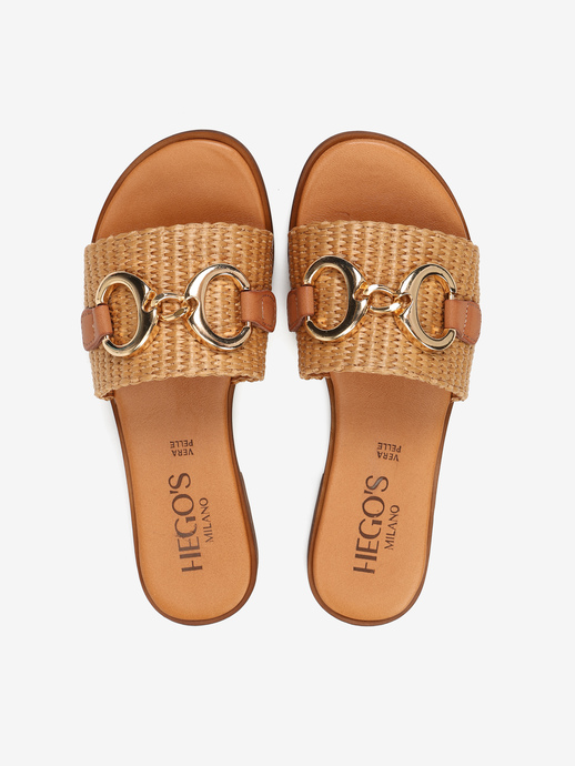 KLAPKI HEGO'S Milano 66843 PANIERE CUOIO