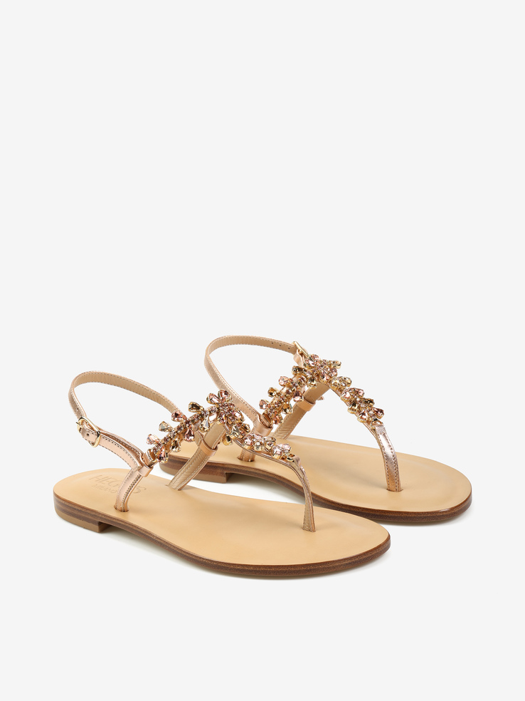 SANDAŁY HEGO'S Milano CA06/26 LAMINATO RAME/RAME