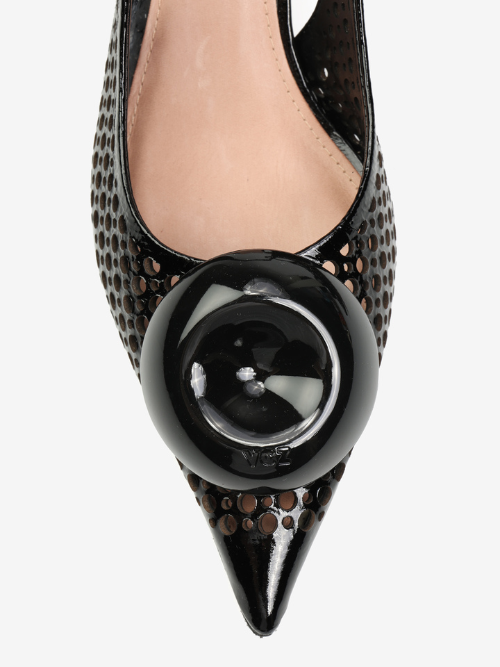 CZARNE SZPILKI HEGO'S Milano