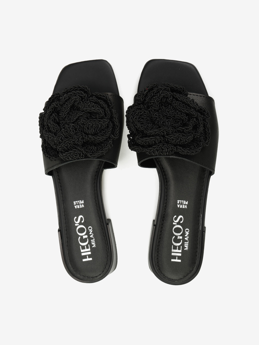 KLAPKI HEGO'S Milano 23948 CAPRA NERO