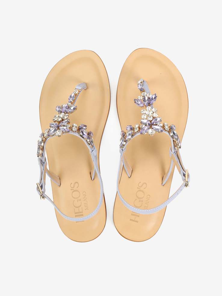 SANDAŁY HEGO'S Milano MOIRE LAMINATO GLICINE/GLICINE