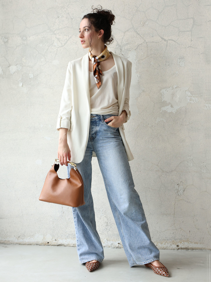 SKÓRZANE BALERINY  HEGO'S Milano