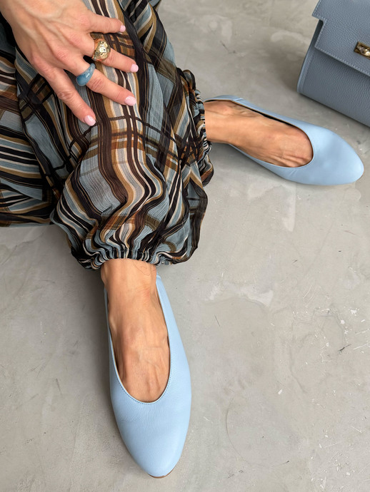 BALERINY HEGO'S Milano 1868 NAPPA CIELO