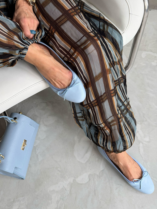 BALERINY HEGO'S Milano 1864 NAPPA CIELO