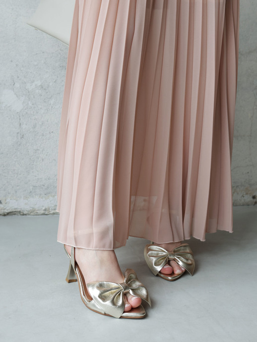 SANDAŁY HEGO'S Milano F106 LAMINATO PLATINO