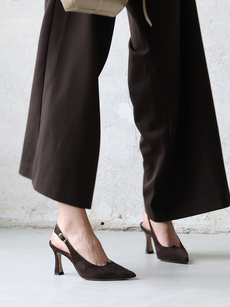 SZPILKI HEGO'S Milano L379SHANEL CAMOSCIO T.MORO