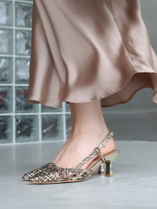 SZPILKI HEGO'S Milano 2110 LAMINATO MULTI/BRONZO