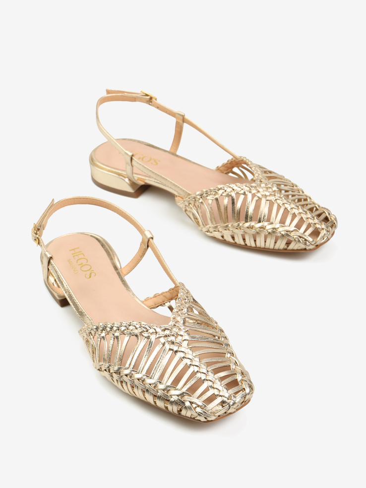SANDAŁY HEGO'S Milano 109023 CRISTAL OURO LIGHT