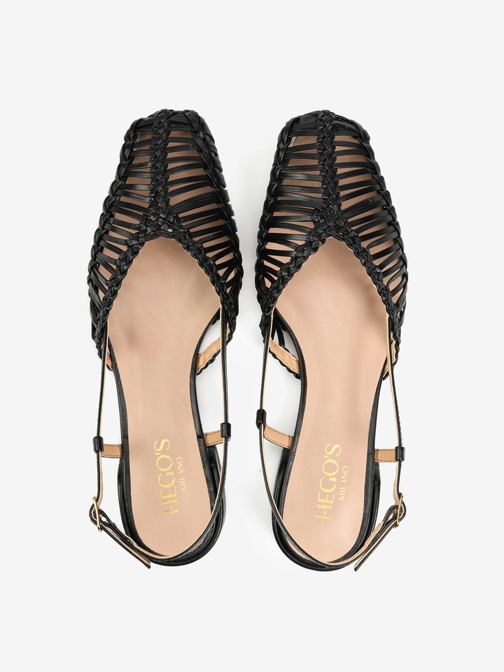 CZARNE SANDAŁY HEGO'S Milano