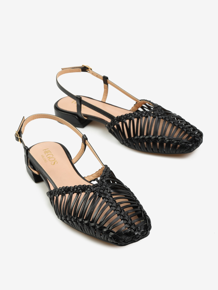 CZARNE SANDAŁY HEGO'S Milano