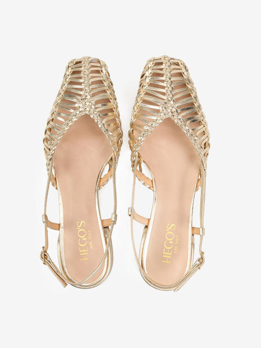 SANDAŁY HEGO'S Milano 109023 CRISTAL OURO LIGHT