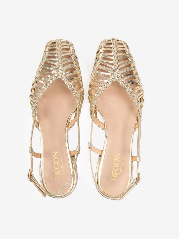 ZŁOTE SANDAŁY HEGO'S Milano