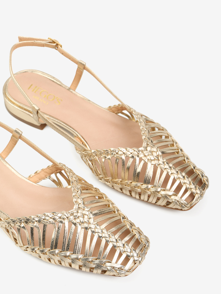 ZŁOTE SANDAŁY HEGO'S Milano