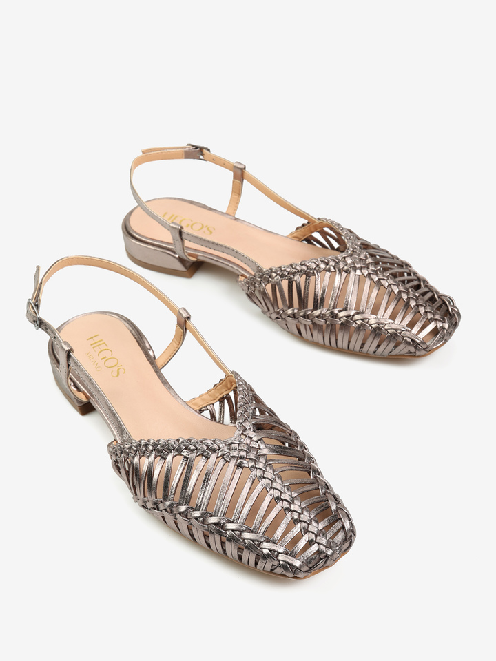 SANDAŁY Z PLECIONKI HEGO'S Milano