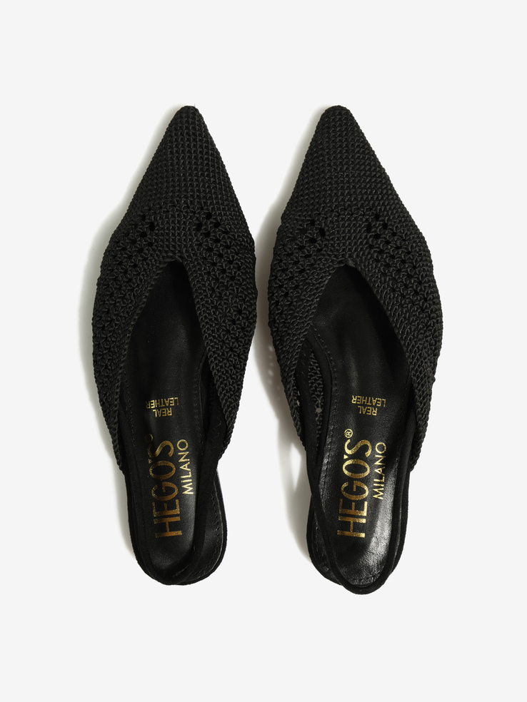 BALERINY HEGO'S Milano 21028 CROCHET BLACK