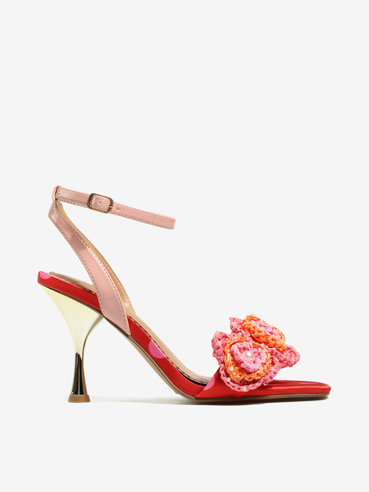 SANDAŁY HEGO'S Milano ANITA-116 RASO RED/PINK