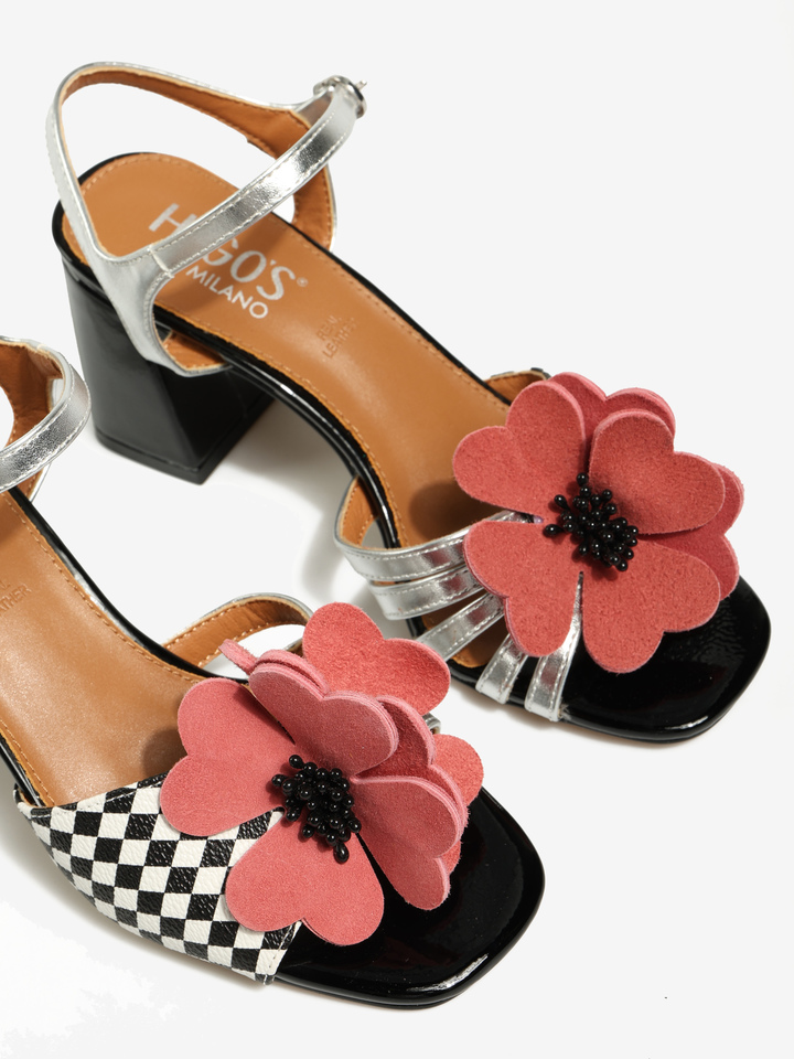 SANDAŁY Z KWIATEM HEGO'S Milano