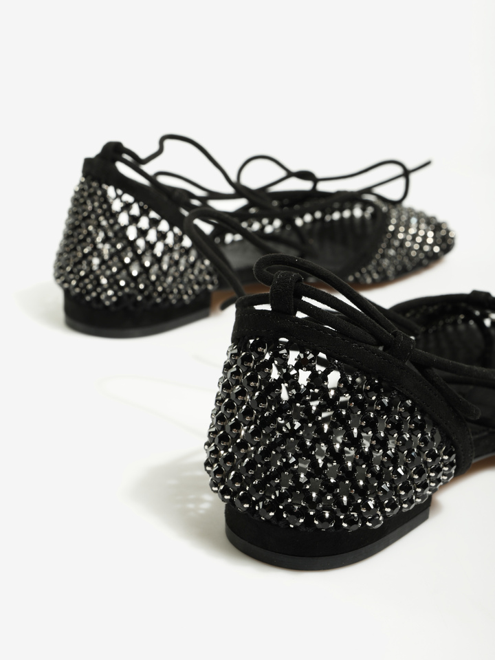 CZARNE BALERINY  HEGO'S Milano