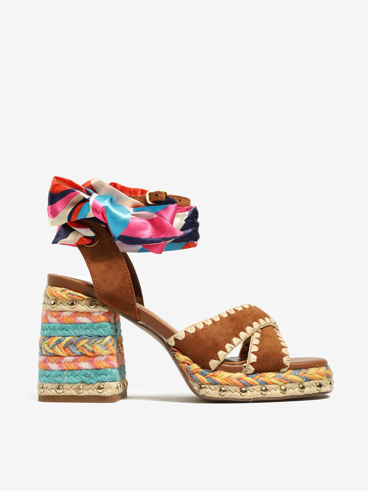 SANDAŁY HEGO'S Milano HAVANA-448 CAMOSCIO TAN