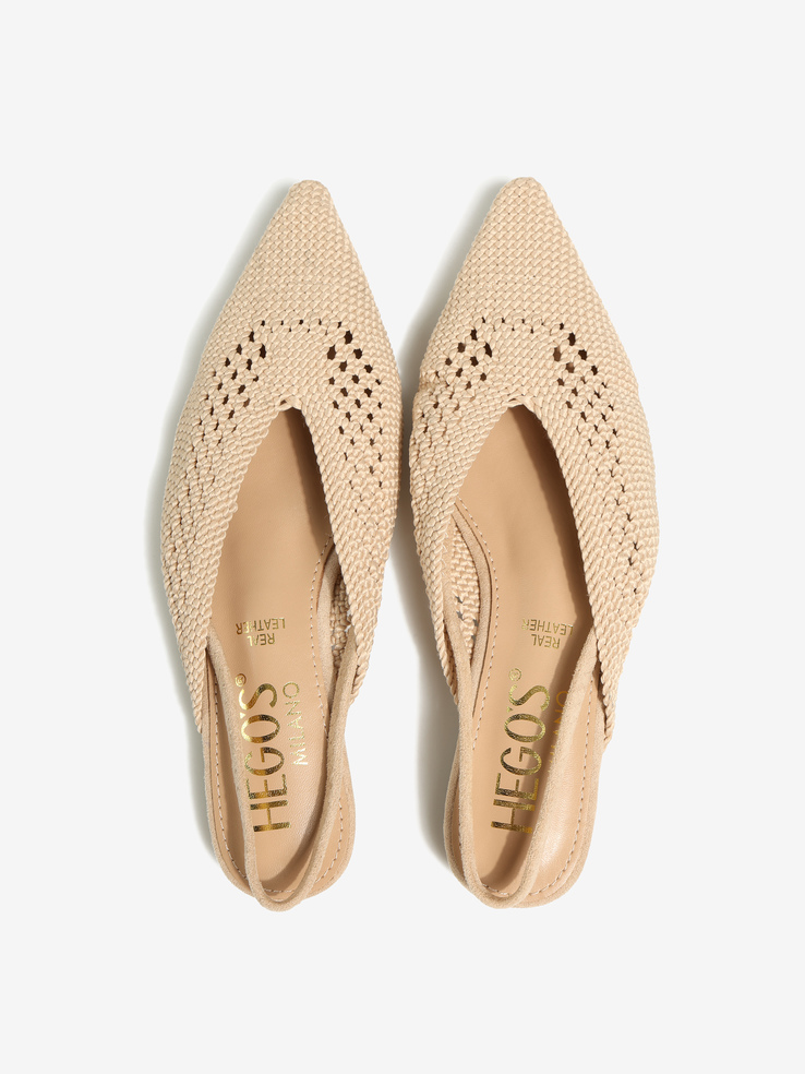 BALERINY HEGO'S Milano 21028 CROCHET BEIGE
