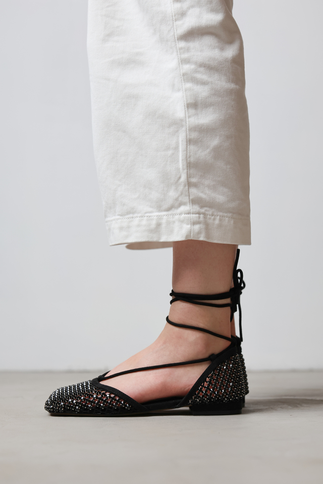 CZARNE BALERINY  HEGO'S Milano