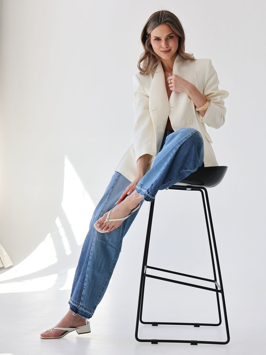 KLAPKI HEGO'S Milano T30 CR23P NAPPA MILK