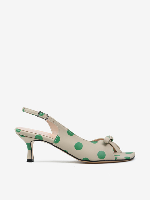 SANDAŁY HEGO'S Milano 2614 NAPPA POIS ICE/VERDE