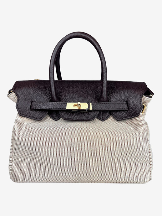 TOREBKA DAMSKA HEGO'S Milano 1460M CANVAS T.MORO