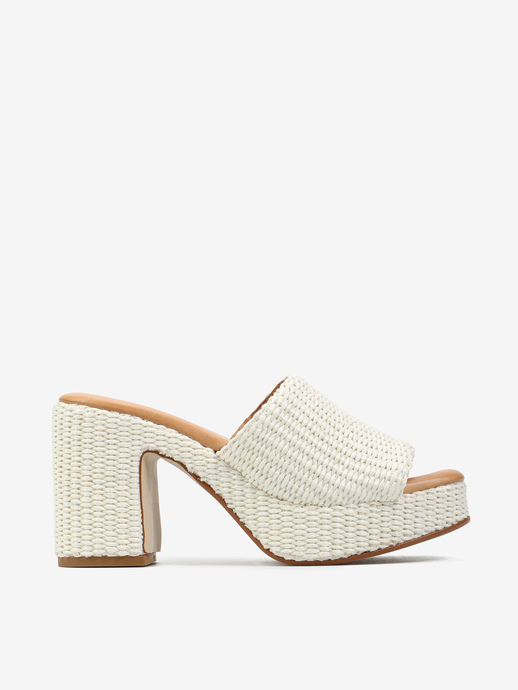 KLAPKI HEGO'S Milano 4697 RAFIA OFFWHITE