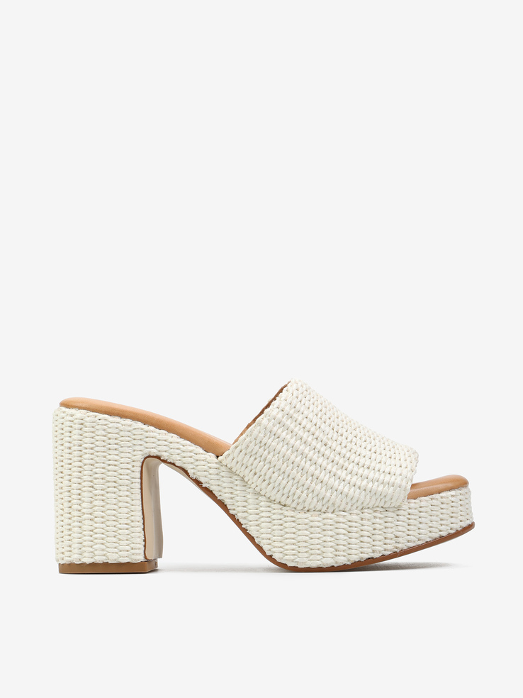 KLAPKI HEGO'S Milano 4697 RAFIA OFFWHITE