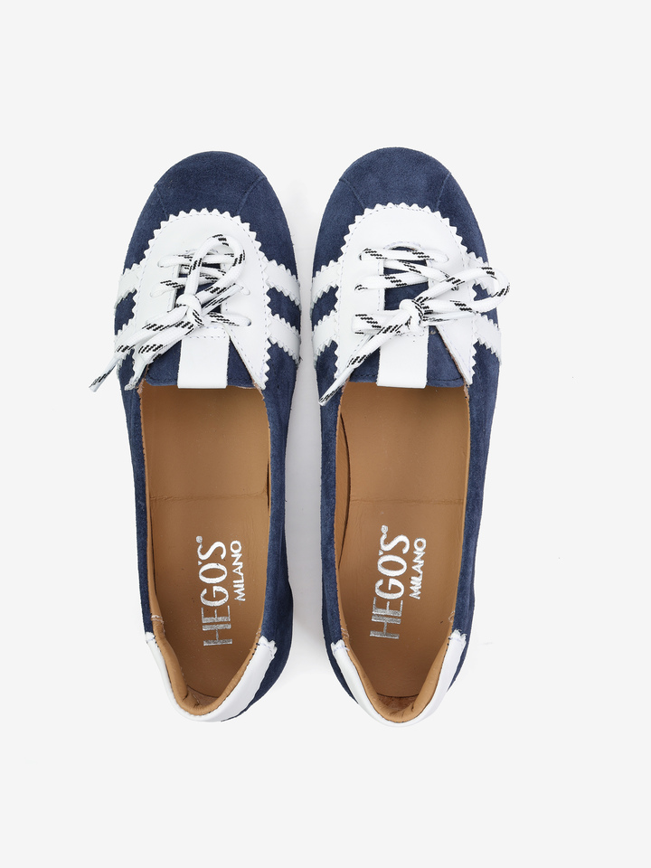 GRANATOWE BALERINY  HEGO'S Milano