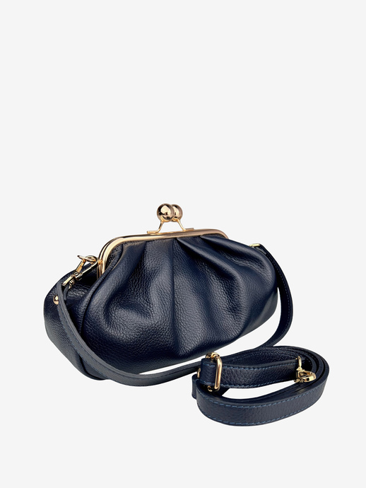 TOREBKA DAMSKA HEGO'S Milano 9136S MARTELLATO BLU NAVY